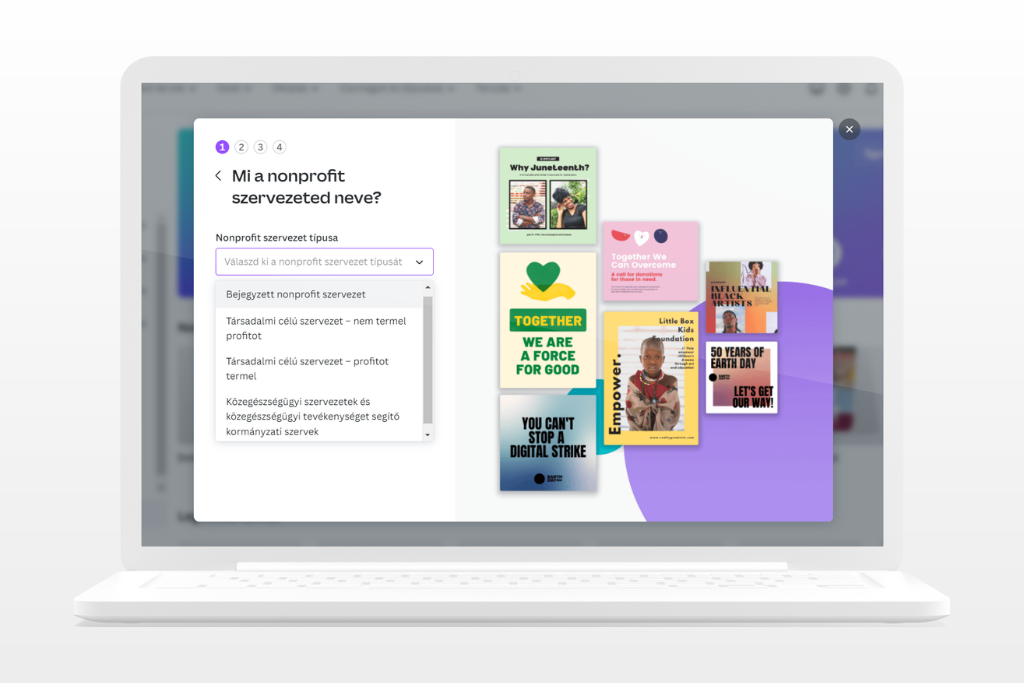 Ingyenes Canva nonprofit szervezeteknek